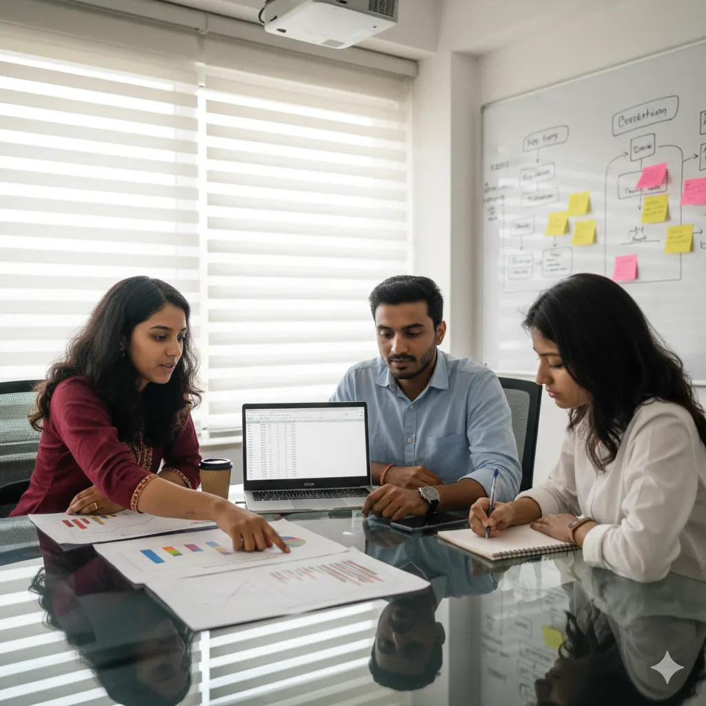 AI product managers collaborating