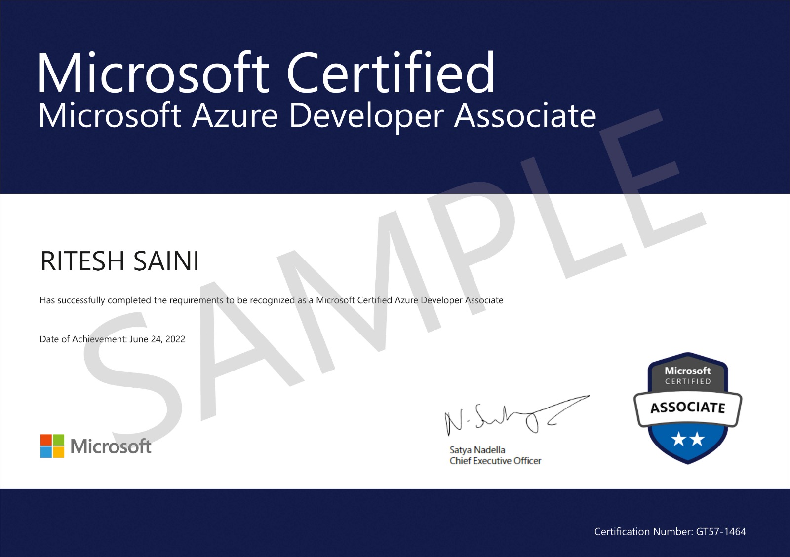 Microsoft Certificate